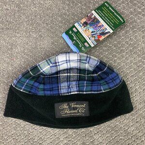 The Vermont Flannel Co. Flannel Fleece Beanie Hat Adult Small Medium Plaid